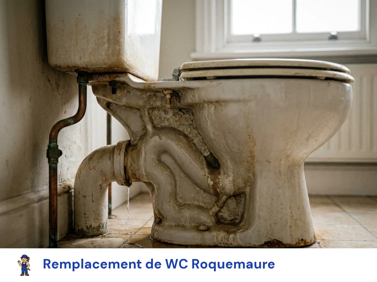 Remplacement de WC à Roquemaure