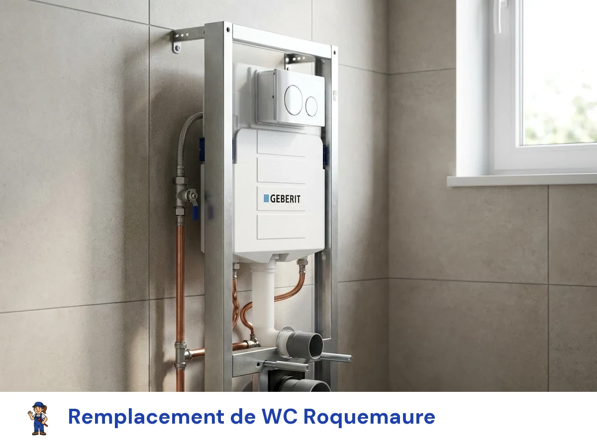 Remplacement de WC à Roquemaure