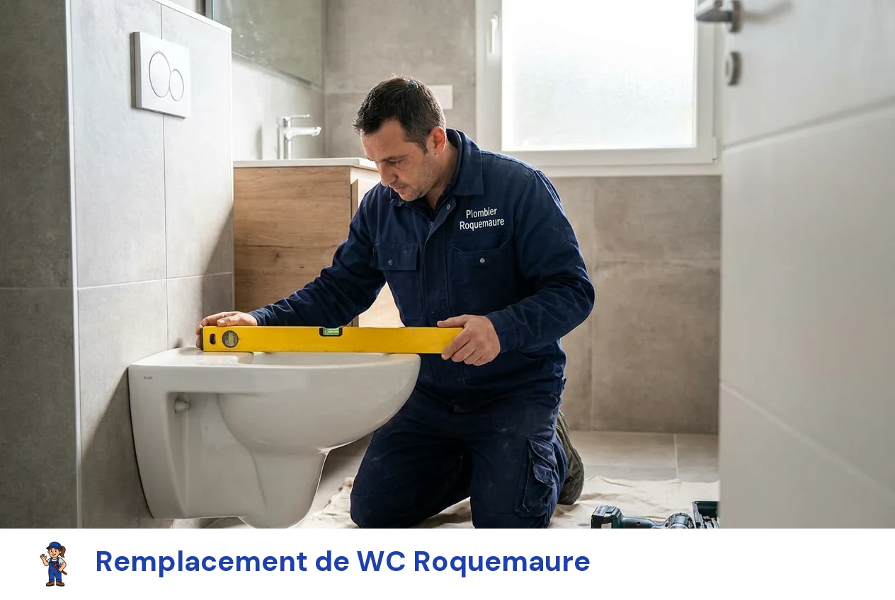 Remplacement de WC à Roquemaure